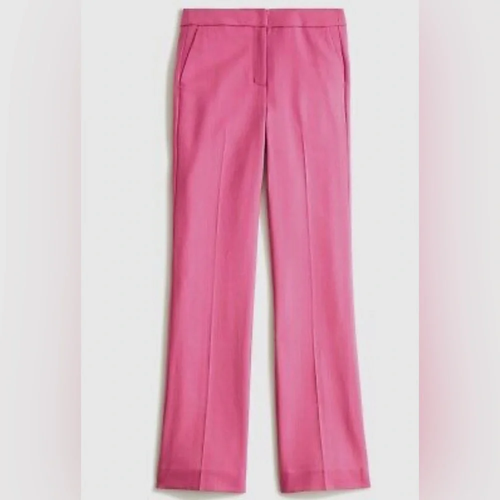 NWT J Crew Willa full-length flare pant in Italian city wool size 2 BK267 - Picture 1 of 6